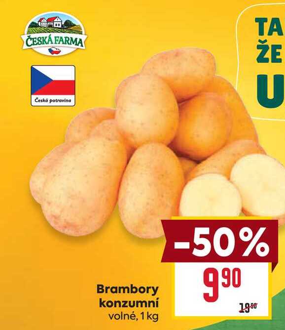 Brambory konzumní volné, 1 kg 