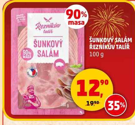 ŠUNKOVÝ SALÁM ŘEZNÍKŮV TALÍŘ, 100 g