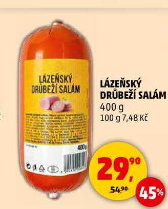 LÁZEŇSKÝ DRŮBEŽÍ SALÁM, 400 g 