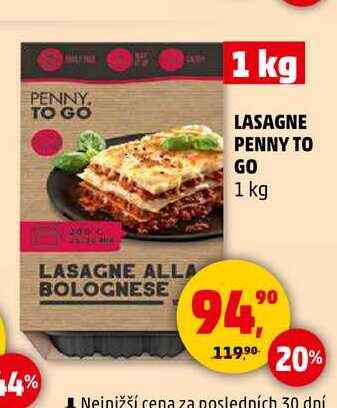 LASAGNE PENNY TO GO, 1 kg