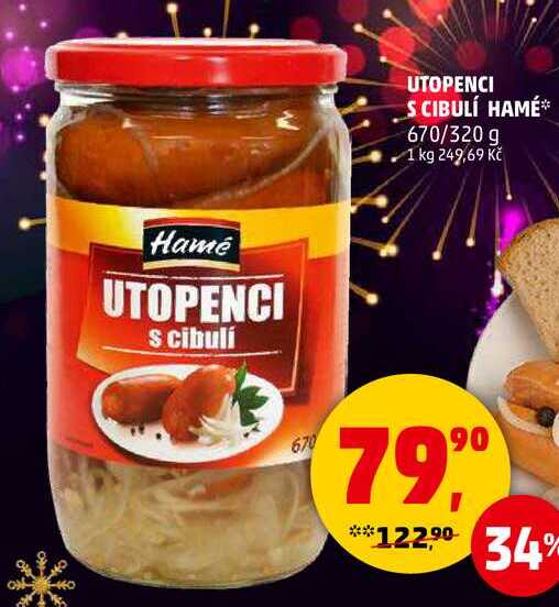UTOPENCI S CIBULÍ HAMÉ, 670 g