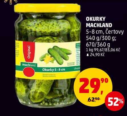 OKURKY MACHLAND, 540 g 