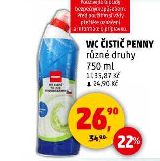 WC ČISTIČ PENNY, 750 ml 