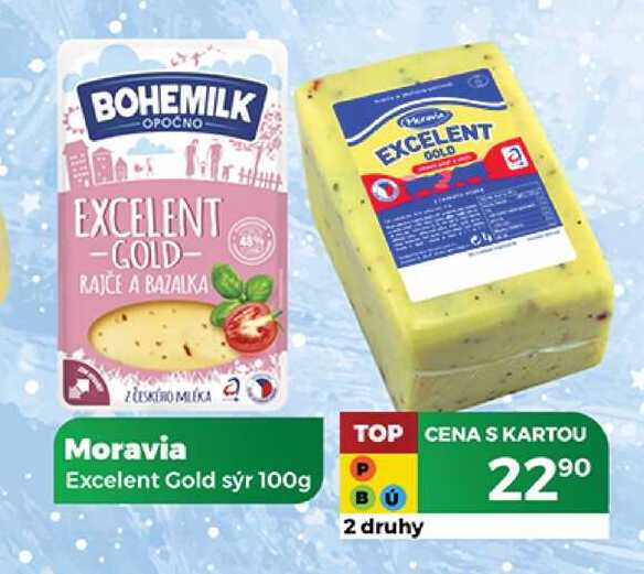 Moravia Excelent Gold sýr 100g 