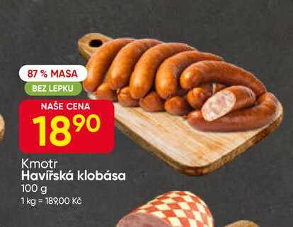 Kmotr Havířská klobása 100 g