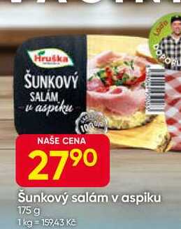 Hruška Šunkový salám v aspiku 175 g