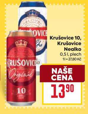 Krušovice Nealko 0,51, plech