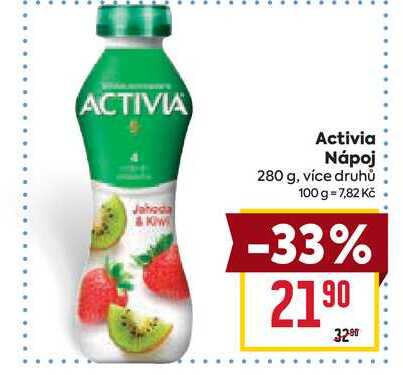 Activia Nápoj 280 g v akci