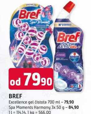Bref Excellence gel čistota 700 ml