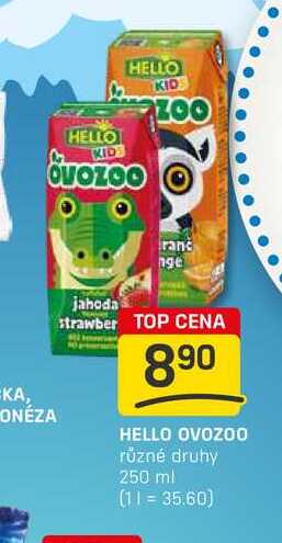 HELLO OVOZOO různé druhy 250 ml 