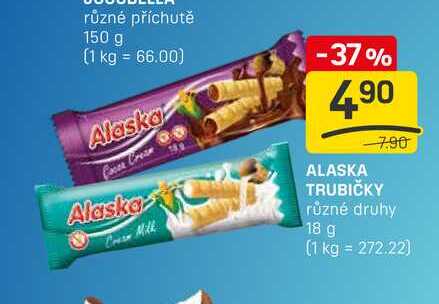 ALASKA TRUBIČKY různé druhy 18 g