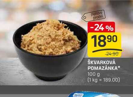 ŠKVARKOVÁ POMAZÁNKA 100 g 