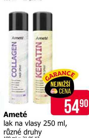 Ameté lak na vlasy 250 ml