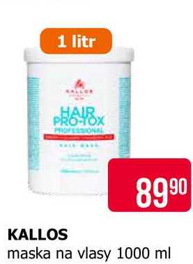 KALLOS maska na vlasy 1000 ml 