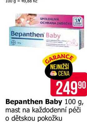 Bepanthen Baby 100 g, mast na každodenní péči o dětskou pokožku 