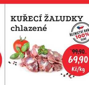 KUŘECÍ ŽALUDKY chlazené 1kg
