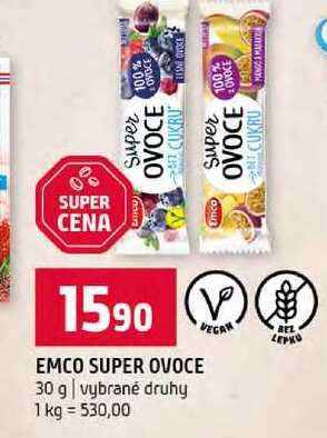 EMCO SUPER OVOCE 30 g vybrané druhy 