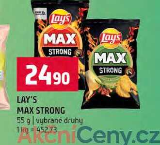 LAY'S MAX STRONG 55 g vybrané druhy
