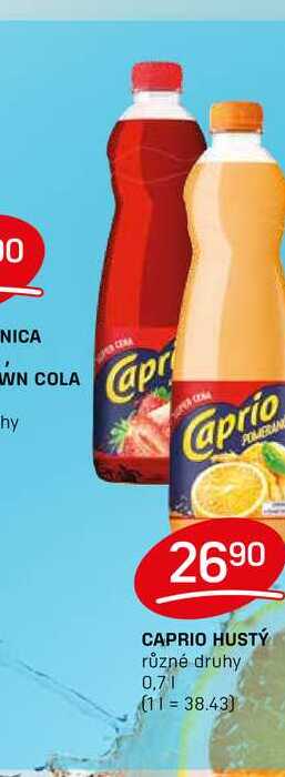CAPRIO HUSTÝ různé druhy 0,7l