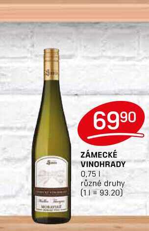 ZÁMECKÉ VINOHRADY 0,75l