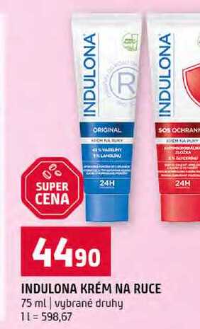 INDULONA KRÉM NA RUCE 75 ml vybrané druhy