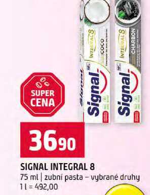 SIGNAL INTEGRAL 8 75 ml zubní pasta vybrané druhy