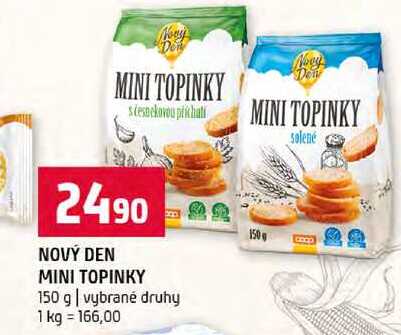 NOVÝ DEN MINI TOPINKY 150 g vybrané druhy
