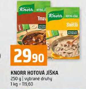 KNORR HOTOVÁ JÍŠKA 250 g vybrané druhy