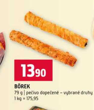 BÖREK 79 g pečivo dopečené vybrané druhy 