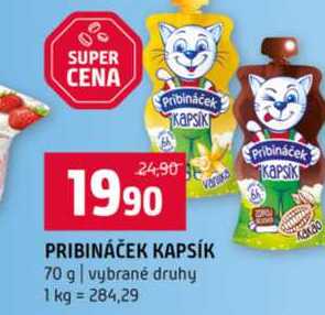PRIBINÁČEK KAPSÍK 70 g vybrané druhy
