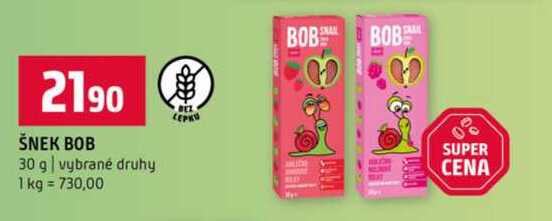 ŠNEK BOB 30 g vybrané druhy 