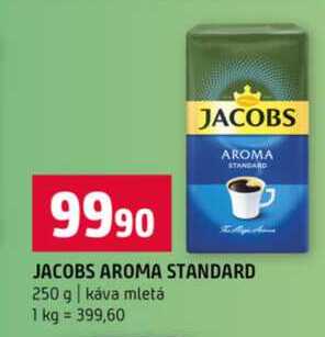 JACOBS AROMA STANDARD 250 g káva mletá 