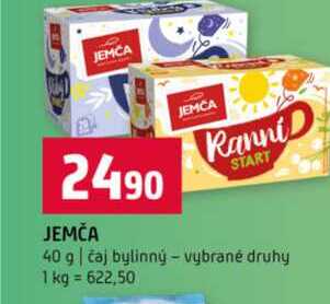 JEMČA 40 g čaj bylinný vybrané druhy 