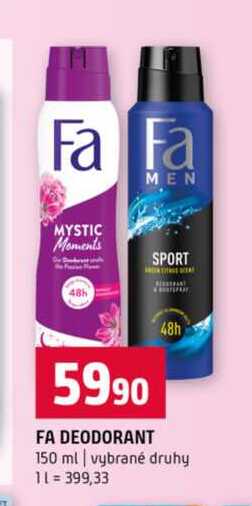 FA DEODORANT 150 ml vybrané druhy