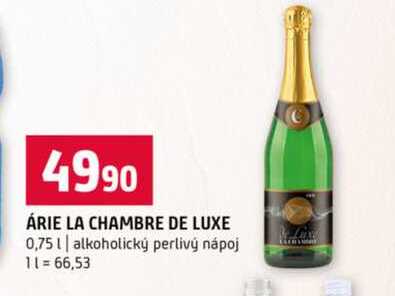 ÁRIE LA CHAMBRE DE LUXE 0,75l alkoholický perlivý nápoj