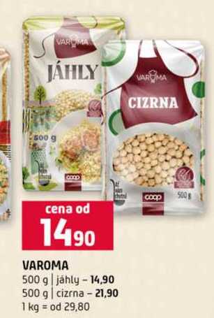 VAROMA 500 g jáhly 500 g cizrna 