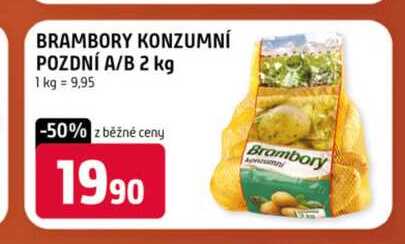 BRAMBORY KONZUMNÍ POZDNÍ A/B 2 kg 