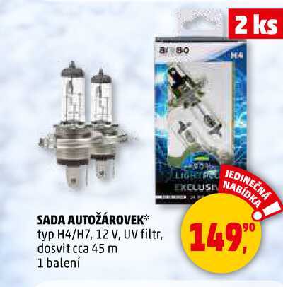 SADA AUTOŽÁROVEK, 1 balení