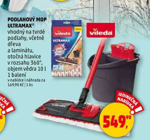 PODLAHOVÝ MOP ULTRAMAX, 1 balení 