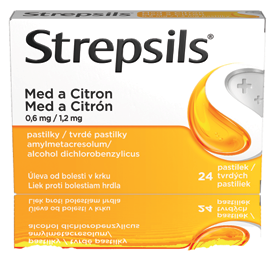 Strepsils Med a Citron 24 pastilek