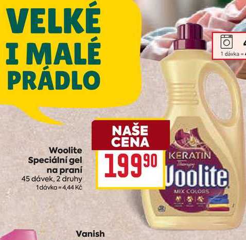 Woolite Speciální gel na praní 45 dávek