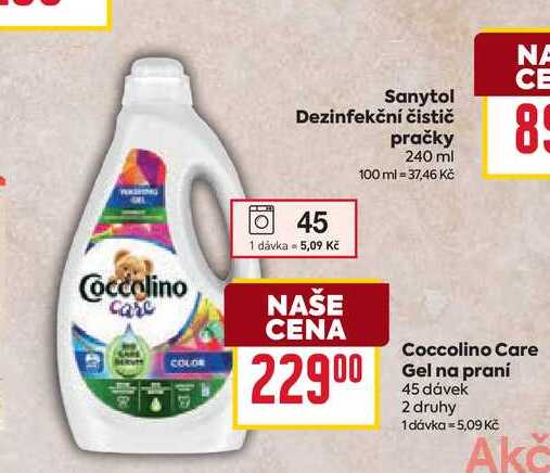 Coccolino Care Gel na praní 45 dávek