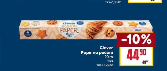 Clever Papír na pečení 20 m 1ks
