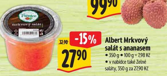   Albert Mrkvový salát s ananasem 350 g 