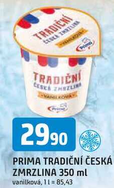 PRIMA TRADIČNÍ ČESKÁ ZMRZLINA 350 ml 