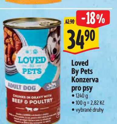 Loved By Pets Konzerva pro psy 1240 g