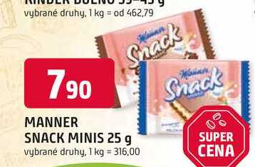 MANNER SNACK MINIS 25 g 