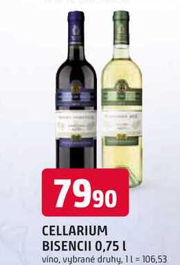 CELLARIUM BISENCII 0,75 L 