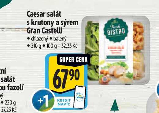  Caesar salát s krutony a sýrem Gran Castelli  210 g