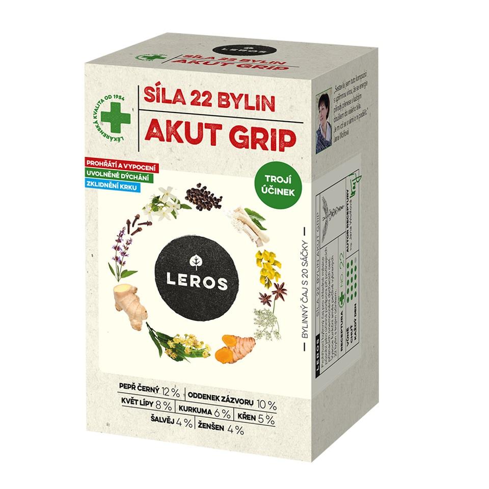Leros Síla 22 bylin akut grip 20 sáčků